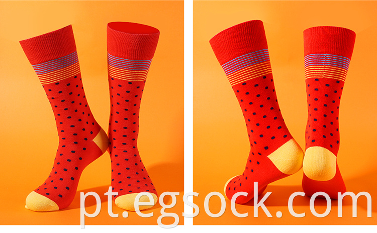 Dress Socks With Colorful Designs